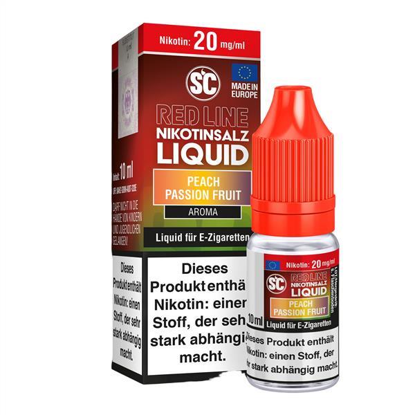SC-RED LINE Peach Passion Fruit - Nikotinsalz Liquid 10 mg/ml